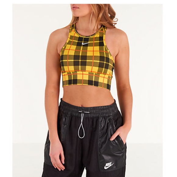 nike plaid sports bra